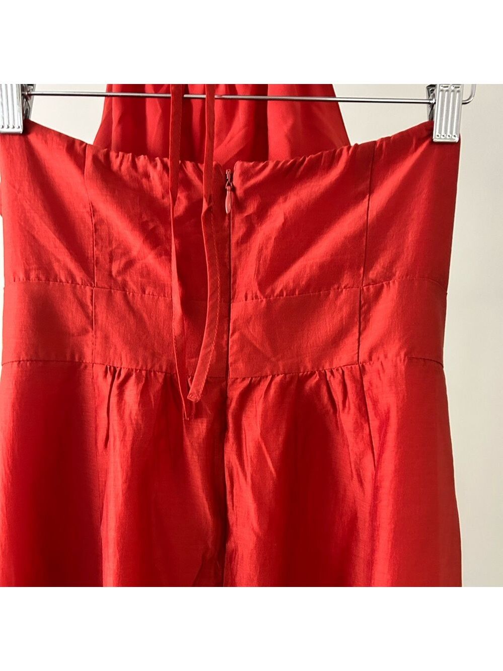 Banana Republic Halter Midi Dress, Size 4, Colour Burnt Orange. - Picture 7 of 9